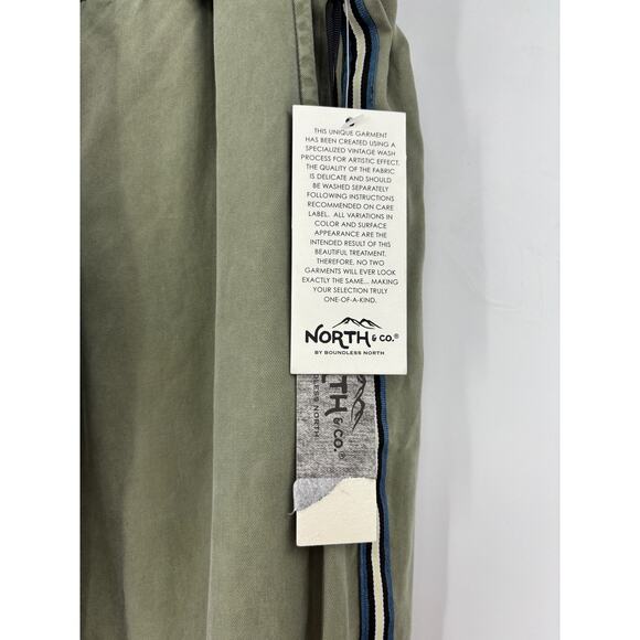 North & Co by Boundless North Pants Womens Large Side Stripe Jogger Olive NWT - Picture 3 of 6